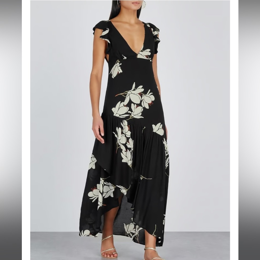 FREE PEOPLE She’s A Waterfall Printed Dress